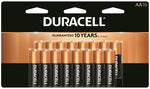 DURACELL Duracell COPPERTOP MN1500 Series MN1500B16 Battery, 1.5 V Battery, AA Battery, Alkaline, Manganese Dioxide, 16/PK ELECTRICAL DURACELL