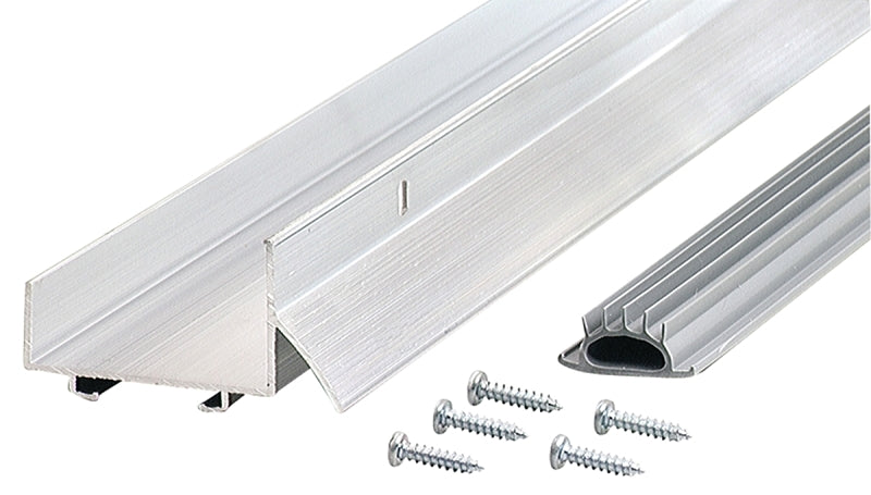 M-D M-D DB003 Series 69539 Door Bottom with Drip Cap, 36 in L, 1-3/4 in W, 1-1/4 in H, Aluminum, Mill