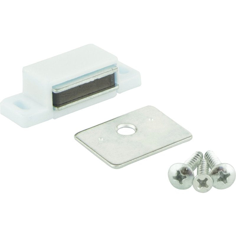 HARDWARE RESOURCES Hardware Resources KFCMS-A-WH2 Door Catch, Plastic, White HARDWARE & FARM SUPPLIES HARDWARE RESOURCES
