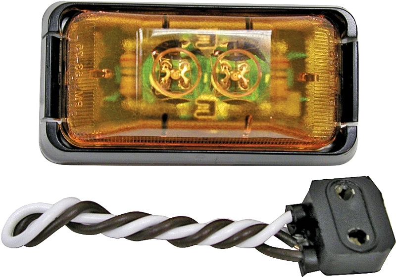 PETERSON MFG PM V153KA Marker Light Kit, 12 V, LED Lamp, Amber Lens, Bracket Mounting AUTOMOTIVE PETERSON MFG