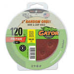GATOR Gator 4342 Sanding Disc, 5 in Dia, 120 Grit, Fine, Vented, Aluminum Oxide Abrasive TOOLS GATOR