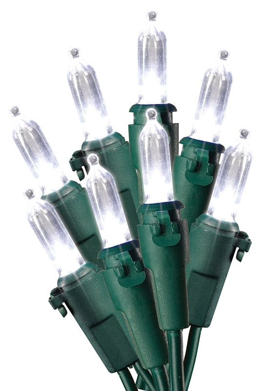 INLITEN LLC Sylvania W11L1604 Light Set, Christmas, 120 V, 9.6 W, LED Lamp, Cool White Lamp, 25,000 hr Average Life