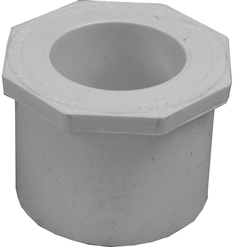 IPEX USA LLC-CANPLAS IPEX 035666 Reducer Bushing, 2-1/2 x 1-1/2 in, Spigot x Socket, PVC, White, SCH 40 Schedule