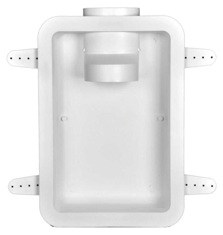 DUNDAS JAFINE Dundas Jafine DRB4XZW Dryer Vent Box, 20-1/2 in L, 17-1/2 in H, 4.8 in Vent Hole, Polystyrene, White