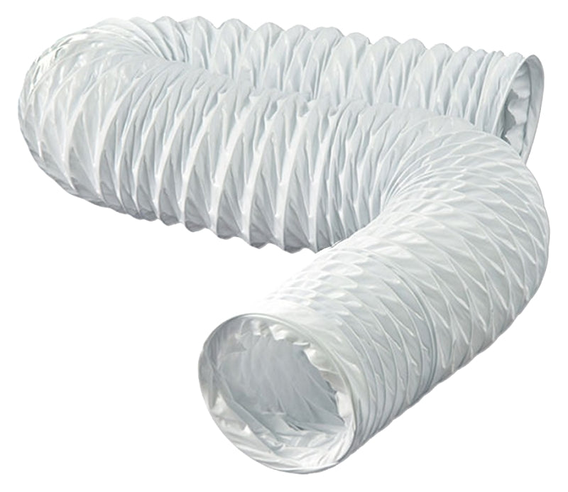 IMPERIAL Dundas Jafine FD420ZW Flexible Duct, 4 in OD, 20 ft L, Vinyl