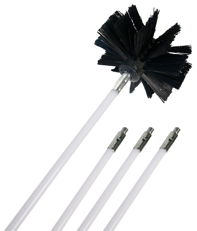 DUNDAS JAFINE Dundas Jafine PCPBZW Duct Brush, 4 in Dia Brush, Nylon Handle