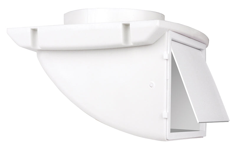IMPERIAL DUNDAS JAFINE SDV4WXZW4 Dryer Vent Cap, 4 in Duct, Plastic, White PLUMBING, HEATING & VENTILATION IMPERIAL