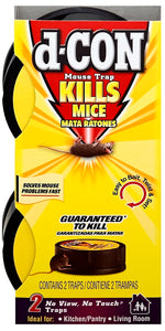 E.H. (US) LLC ACCT 7003 d-CON 1920082043 No-Touch Mouse Trap, 4 in L, 1-1/2 in W, 8-1/4 in H