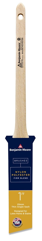 PREMIER PAINT ROLLER Benjamin Moore U61810-017 Paint Brush, Wood Handle, Firm Brush, 2-3/16 in L Bristle, Nylon/Polyester Bristle PAINT PREMIER PAINT ROLLER
