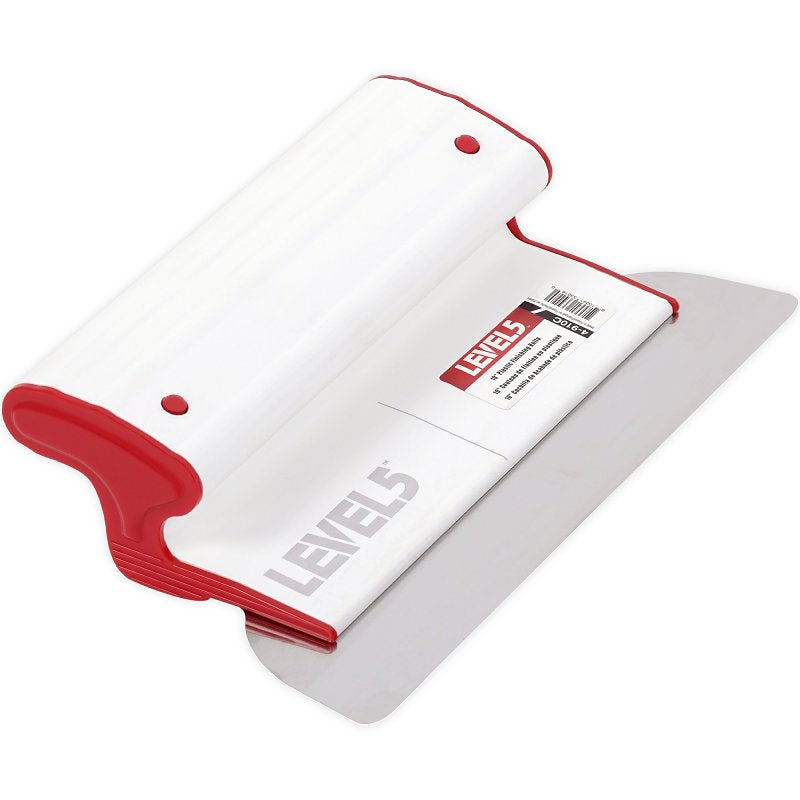 LEVEL 5 TOOLS LLC Level5 4-910C Skimming Blade, 10 in W Blade, Stainless Steel Blade, Flexible Blade, Extendable Handle, Composite Handle BUILDING MATERIALS LEVEL 5 TOOLS LLC