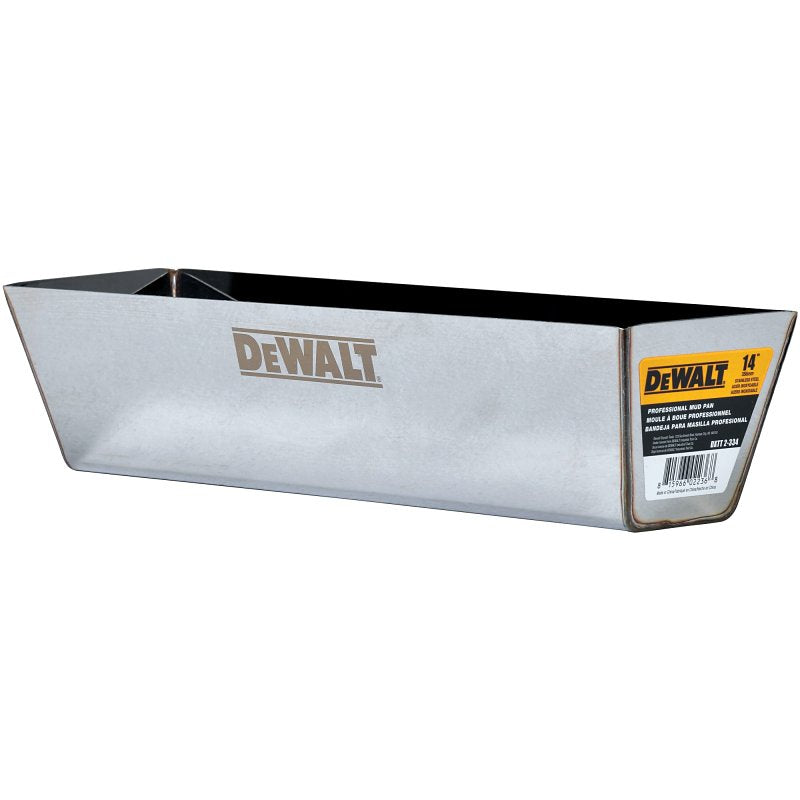 LEVEL 5 TOOLS LLC DEWALT DXTT-2-334 Drywall Mud Pan, Stainless Steel