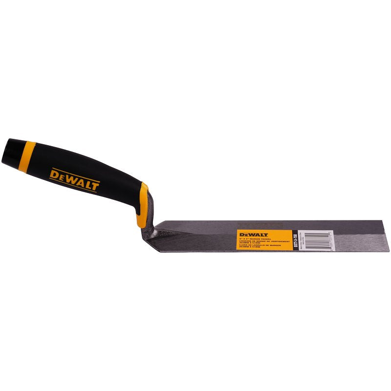 LEVEL 5 TOOLS LLC DEWALT DXTT-3-758 Margin Trowel, 8 in L Blade, 2 in W Blade, Carbon Steel Blade, Soft Grip Handle, Plastic Handle TOOLS LEVEL 5 TOOLS LLC