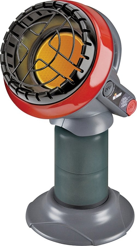 MR HEATER Mr. Heater F215100 Portable Heater with Oxygen Depletion System, 1 lb Tank, Propane, 3800 Btu, Black/Red