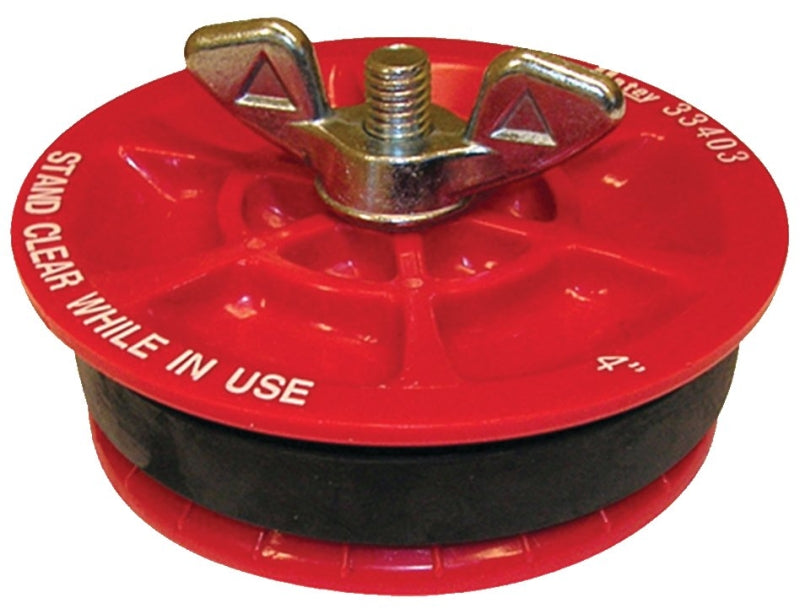 OATEY Oatey 33403 Test Plug, 4 in Connection, Plastic, Red PLUMBING, HEATING & VENTILATION OATEY