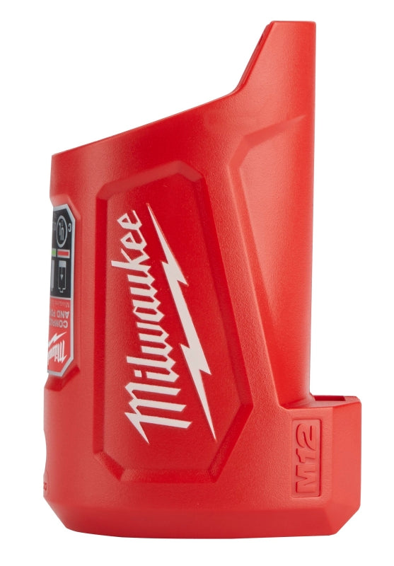 MILWAUKEE Milwaukee 48-59-1201 Compact Charger and Power Source, 2.1 A Charge, 12 VDC Output, Lithium-Ion Battery, Red TOOLS MILWAUKEE   