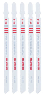 MILWAUKEE Milwaukee 48-42-5166 Jig Saw Blade, 9/32 in W, 5-1/4 in L, 24 TPI, Bi-Metal Cutting Edge TOOLS MILWAUKEE