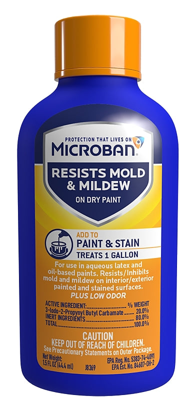 MICROBAN Microban MBPA100 Paint and Stain Additive, Liquid, Clear, 1.5 fl-oz HOUSEWARES MICROBAN