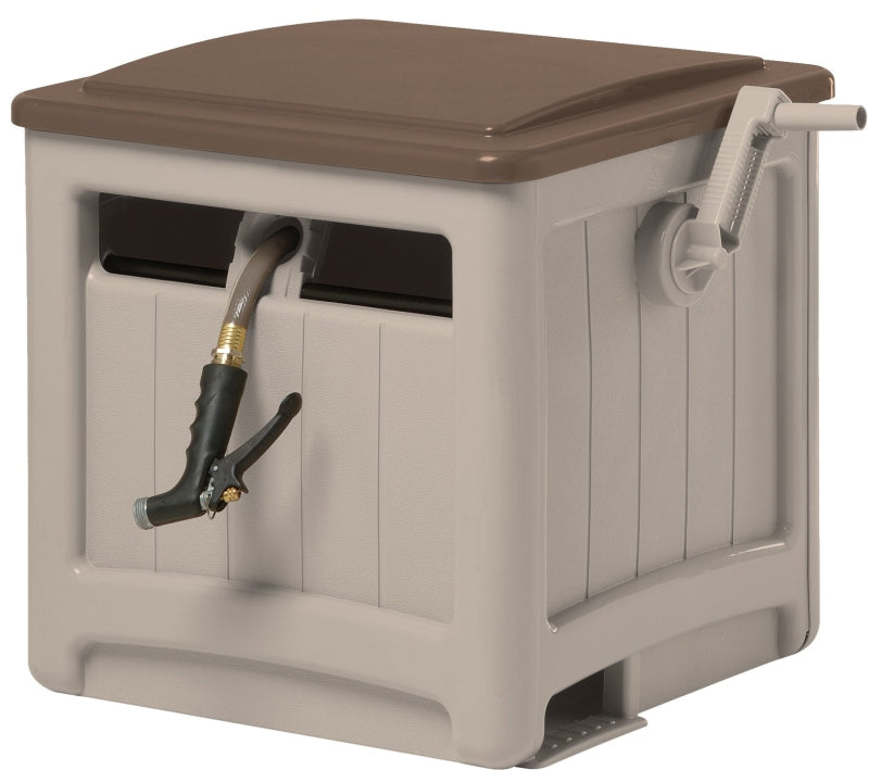 SUNCAST Suncast SMT200B Hose Hideaway, 5/8 in Hose, 225 ft Hose, Crank Handle, Resin