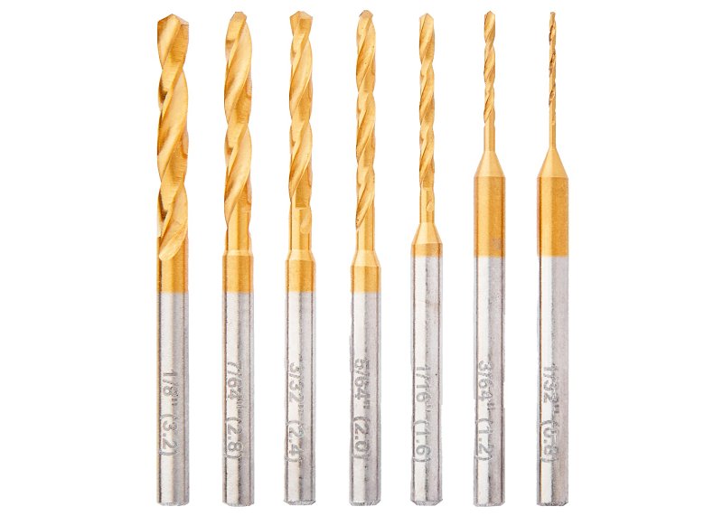 S-B POWER TOOL Dremel 628HP Drill Bit Set, 7-Piece, Stainless Steel, Titanium-Coated TOOLS S-B POWER TOOL