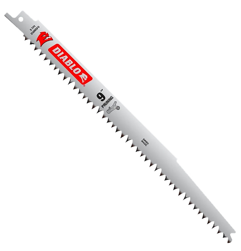 DIABLO Diablo DS0905FG Reciprocating Saw Blade, 1 in W, 9 in L, 5 TPI, HCS Cutting Edge