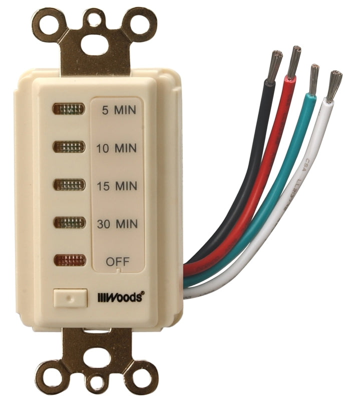 WOODS Woods 59720WD Countdown Timer, 15 A, 120 V, 1800 W, 5 to 30 min Time Setting, 24 On/Off Cycles Per Day Cycle ELECTRICAL WOODS