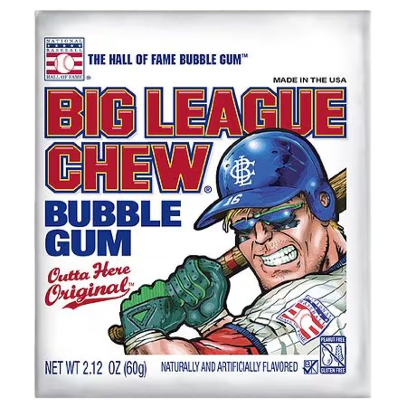 BIG LEAGUE CHEW Big League Chew 533247 Original Bubble Gum, 2.12 oz Pouch