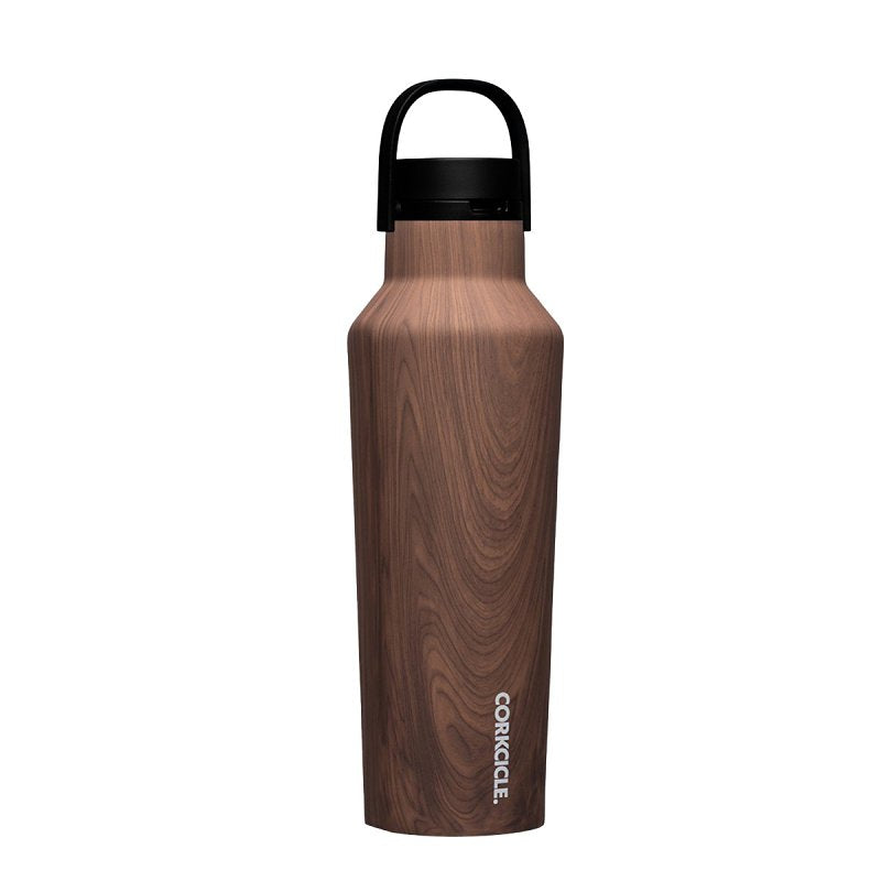 CORKCICLE Corkcicle Classic Sport Canteen Series 2020PWW Water Bottle, 20 oz, Stainless Steel/Silicone, Walnut Wood, Leakproof Lid HOUSEWARES CORKCICLE