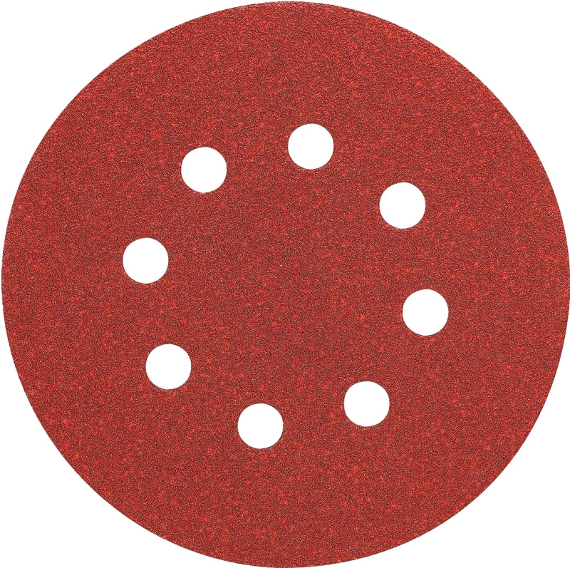 DEWALT DEWALT DW4312 Sanding Disc, 5 in Dia, Coated, 150 Grit, Very Fine, Aluminum Oxide Abrasive, Paper Backing, 8-Hole