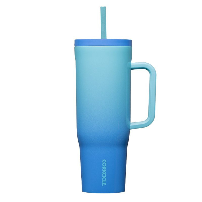 CORKCICLE Corkcicle 2240CBBB Tumbler, 40 oz, Sip Plus Straw Lid, Steel, Boom Box Blue, Insulated HOUSEWARES CORKCICLE