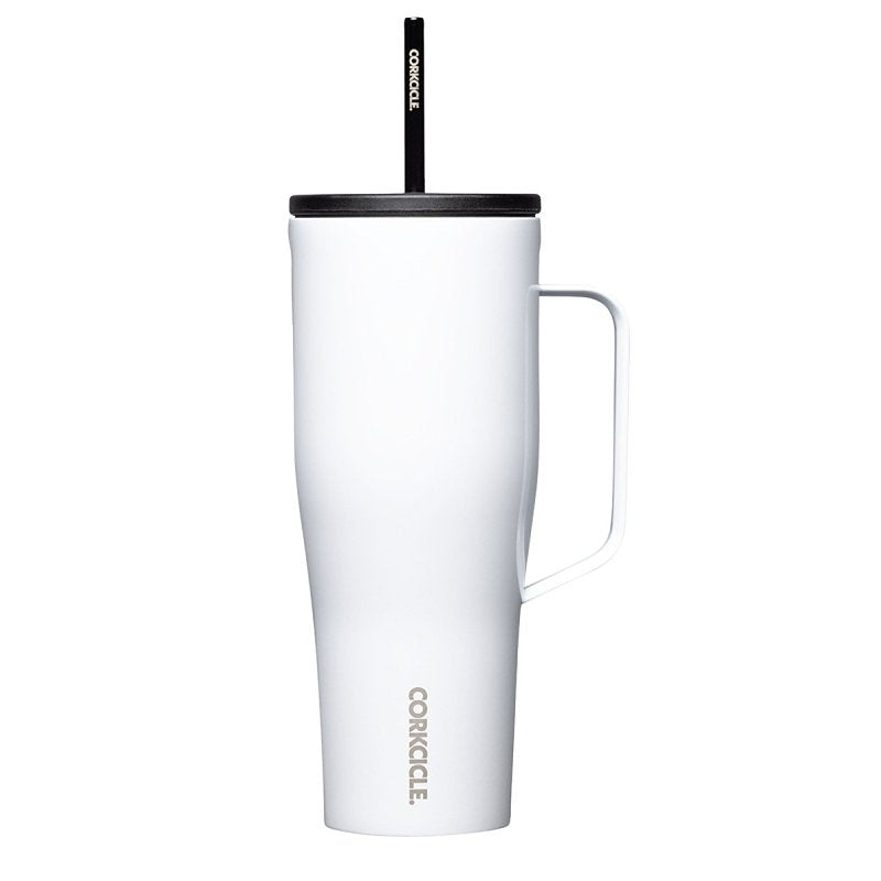 CORKCICLE Corkcicle Go Cup XL Series 2830GW Tumbler, 30 oz, Stainless Steel, Gloss White, Insulated HOUSEWARES CORKCICLE