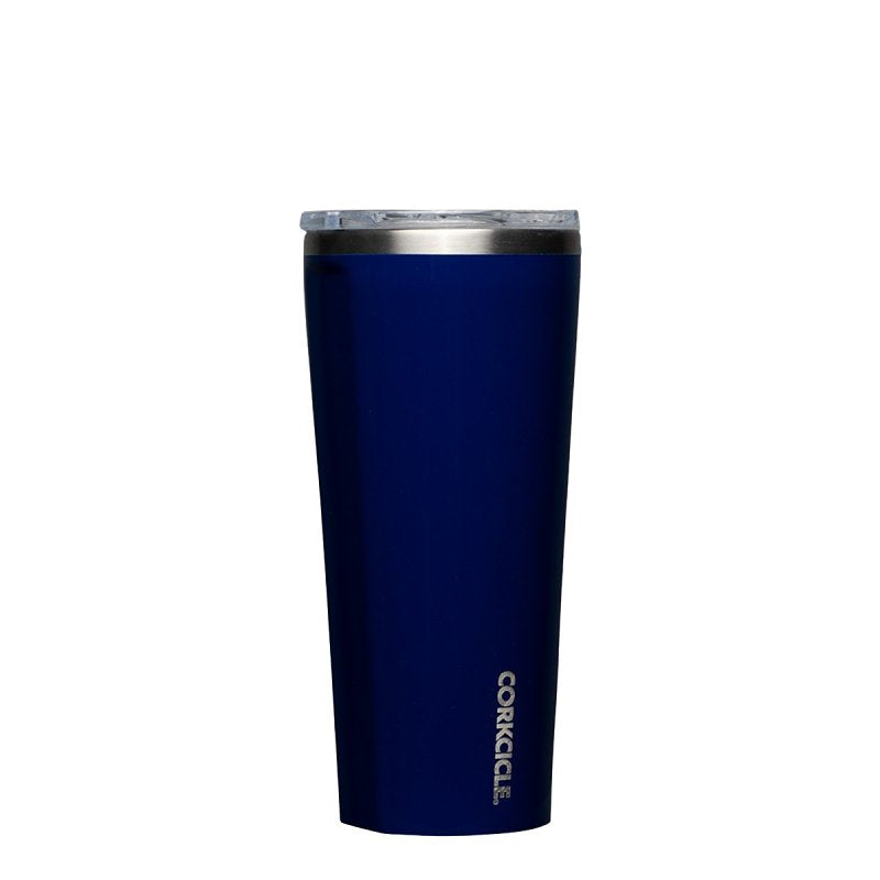CORKCICLE Corkcicle 2124GMN Classic Tumbler, 24 oz, Shatterproof, Sliding Lid, Stainless Steel, Gloss Midnight Navy, Insulated HOUSEWARES CORKCICLE