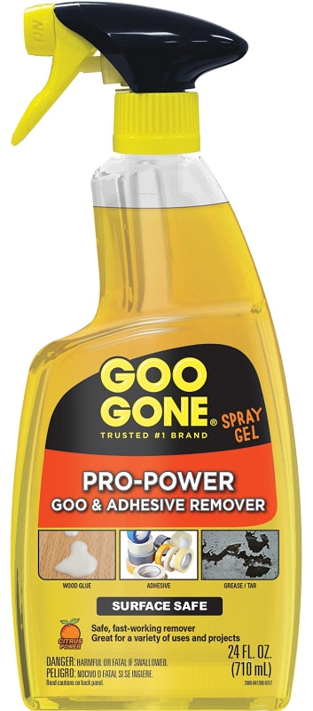 WEIMAN PRODUCTS Goo Gone 5011484 Adhesive Remover, Gel, Citrus, Orange/Yellow, 24 oz, Bottle