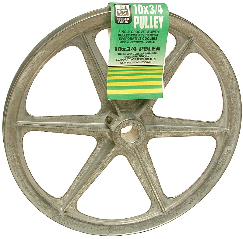 DIAL Dial 6323 Blower Pulley, 3/4 in Dia Bore, 10 in OD, 1-Groove, Zinc APPLIANCES & ELECTRONICS DIAL