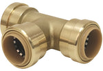 B & K INDUSTRIES B & K ProLine Series 632-443 Reducing Pipe Tee, 3/4 x 3/4 x 1/2 in, Push-Fit, Brass PLUMBING, HEATING & VENTILATION B & K INDUSTRIES
