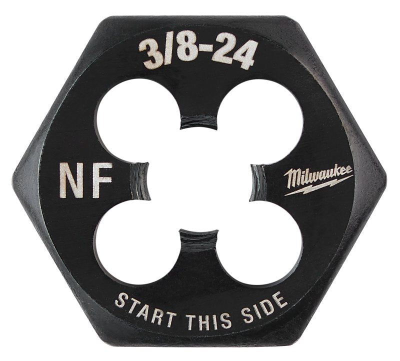 MILWAUKEE Milwaukee 49-57-5351 Threading Die, 3/8-24 Thread, Fine Thread, HCS