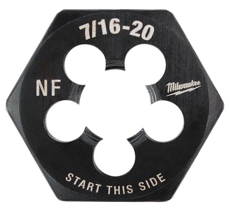 MILWAUKEE Milwaukee 49-57-5357 Threading Die, 7/16-20 Thread, Fine Thread, HCS