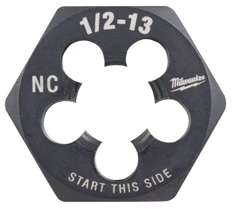 MILWAUKEE Milwaukee 49-57-5360 Threading Die, 1/2-13 Thread, Coarse Thread, HCS