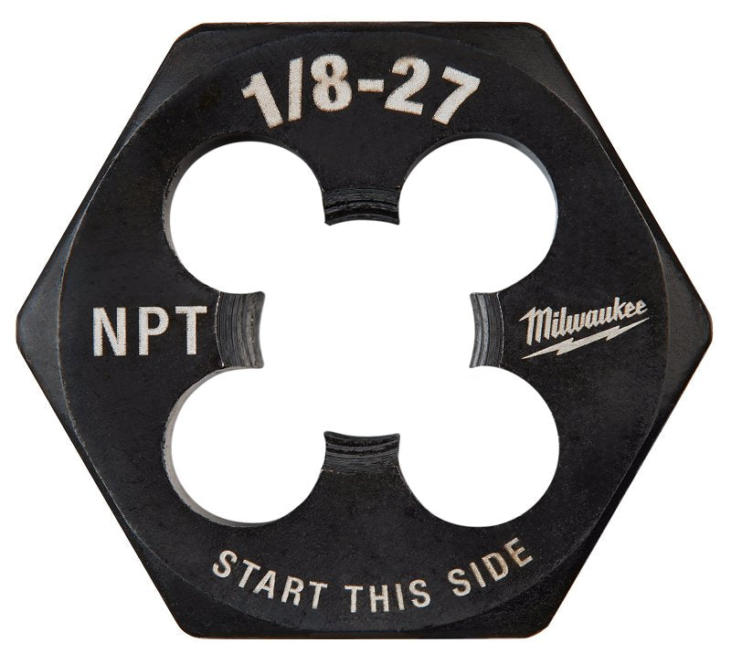 MILWAUKEE Milwaukee 49-57-5389 Threading Die, 1/8-27 Thread, NPT Thread, HCS