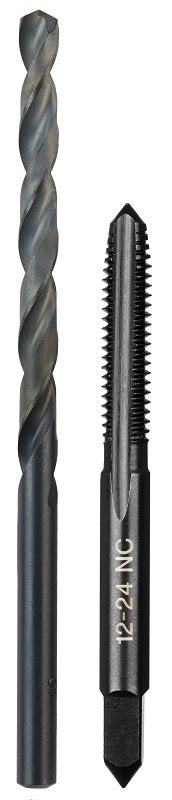 MILWAUKEE Milwaukee 49-57-5530 Drill and Tap Bit, HCS, Black Oxide, Specifications: #12-24 NC Straight Flute Plug Tap, #16 Drill TOOLS MILWAUKEE
