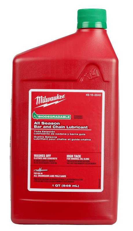 MILWAUKEE Milwaukee 49-16-2840 Biodegradable Bar and Chain Lubricant, 1 qt Bottle