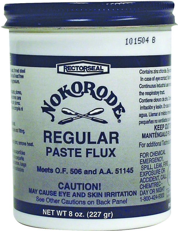NOKORODE Nokorode 14020 Regular Flux, 8 oz Jar, Paste, Tan