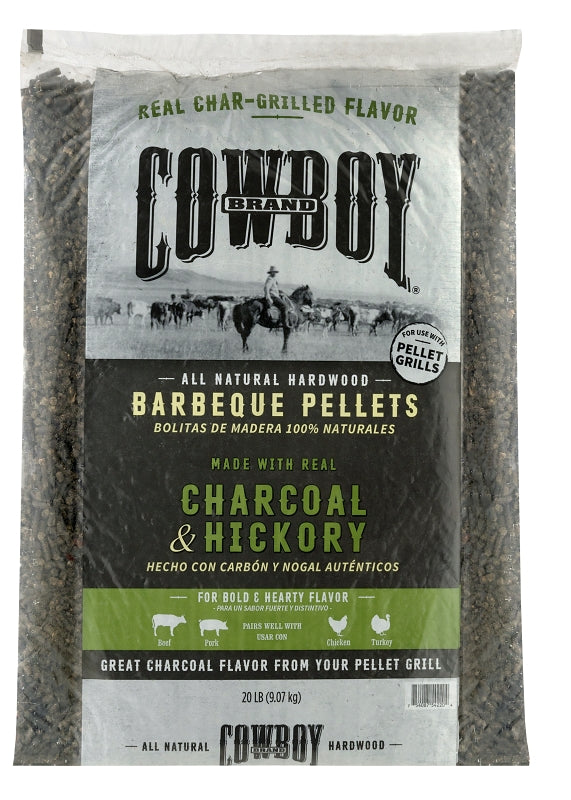 B&B / COWBOY CHARCOAL Cowboy 54220 Charcoal BBQ Pellet, 20 lb Bag