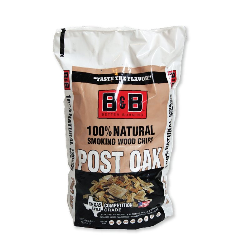B&B / COWBOY CHARCOAL B & B Charcoal 00124 Series Smoking Chips, Post Oak, Wood, 180 cu-in OUTDOOR LIVING & POWER EQUIPMENT B&B / COWBOY CHARCOAL