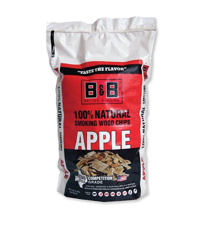 B&B / COWBOY CHARCOAL B & B Charcoal 38065 Series Smoking Chips, Apple, Wood, 180 cu-in OUTDOOR LIVING & POWER EQUIPMENT B&B / COWBOY CHARCOAL