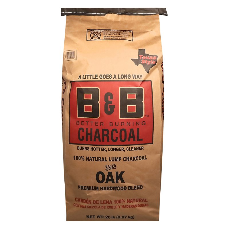 B&B / COWBOY CHARCOAL B & B Charcoal 42 Lump Charcoal, Oak, 20 lb