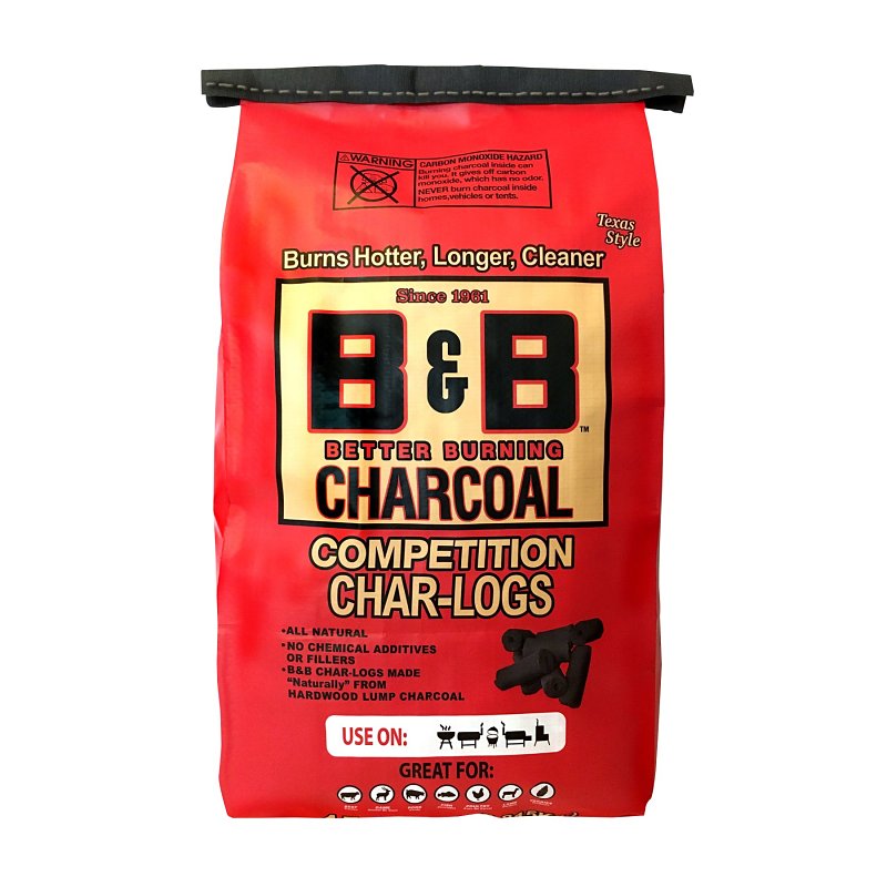 B&B / COWBOY CHARCOAL B & B Charcoal Competition Series B00203 Charcoal Log, 15 lb Bag OUTDOOR LIVING & POWER EQUIPMENT B&B / COWBOY CHARCOAL