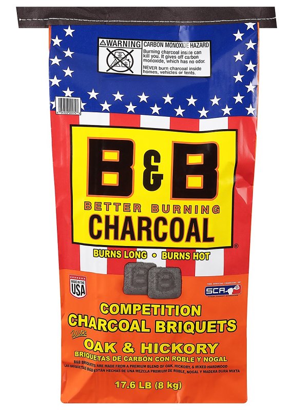 B&B / COWBOY CHARCOAL B & B Charcoal 00074 Natural Charcoal Briquette, 17.6 lb OUTDOOR LIVING & POWER EQUIPMENT B&B / COWBOY CHARCOAL