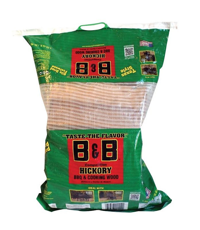 B&B / COWBOY CHARCOAL B & B Charcoal B00202 Hickory Cooking Wood, 0.65 cu-ft Bag OUTDOOR LIVING & POWER EQUIPMENT B&B / COWBOY CHARCOAL
