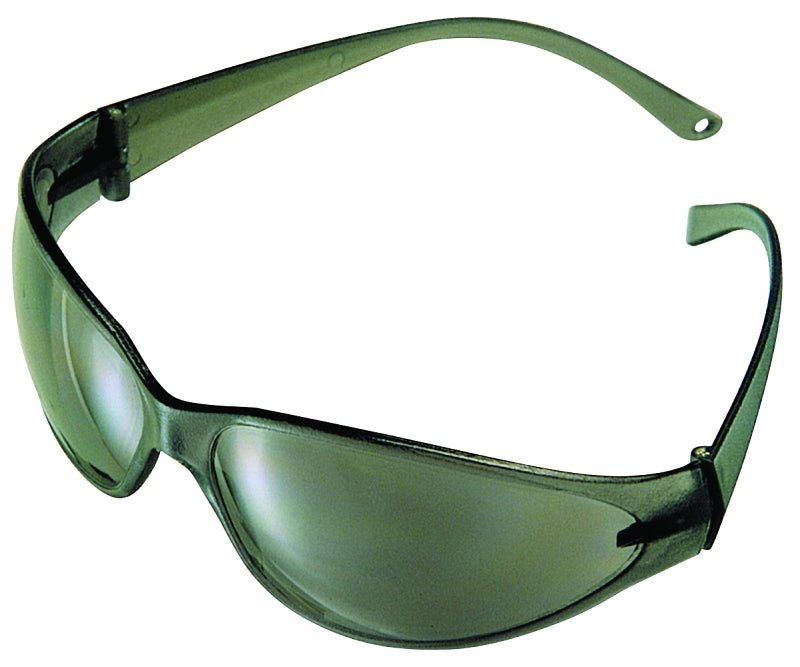 BOSS MFG Safety Works 10006316 Close-Fitting Safety Glasses, Anti-Fog Lens, Rimless Frame, Black Frame, UV Protection