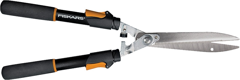 FISKARS Fiskars 91696935 Hedge Shear, Serrated Blade, 10 in L Blade, Steel Blade, Steel Handle, Telescopic Handle LAWN & GARDEN FISKARS